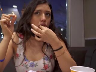 Latina loves McDonaldâs Ice cream with cum on it and a toy inside her