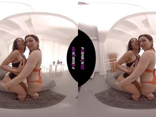 VR 4K Lesbian Compilation Scissoring Squirting and more on Virtual Reality